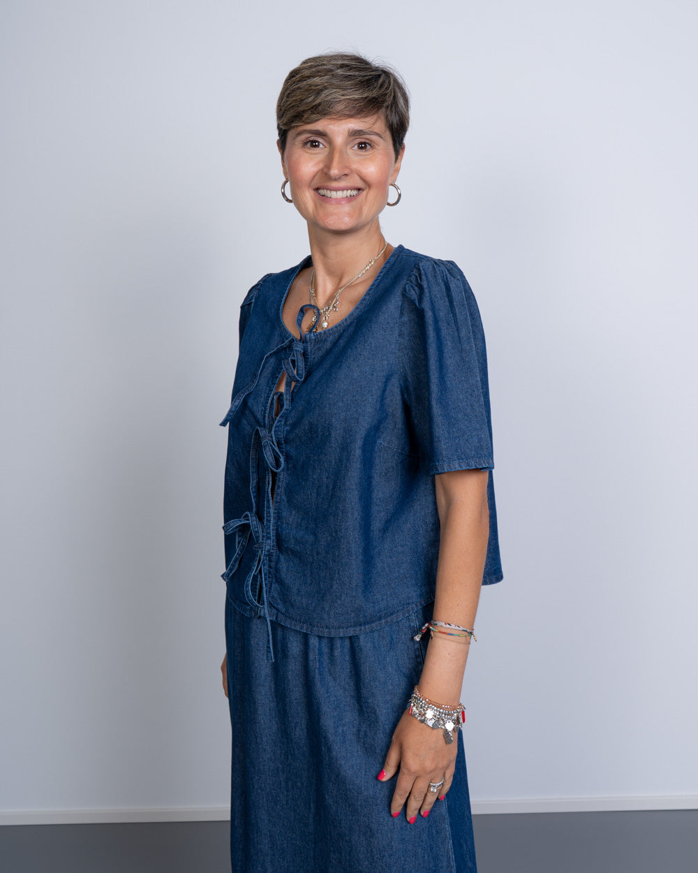 BLUSA TENIM DENIM MEDIO