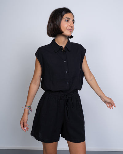 CAMICIA LINN SS NERO