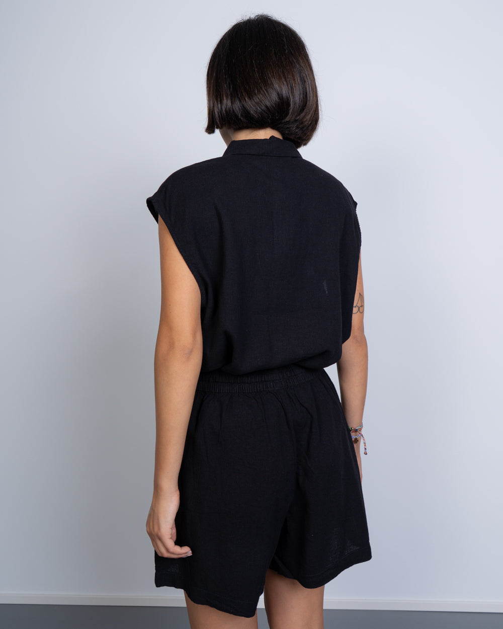 CAMICIA LINN SS NERO