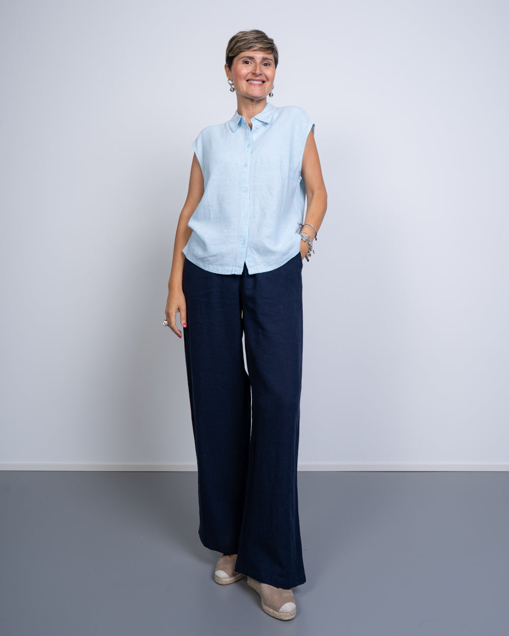 PANTALONE LINN BLU