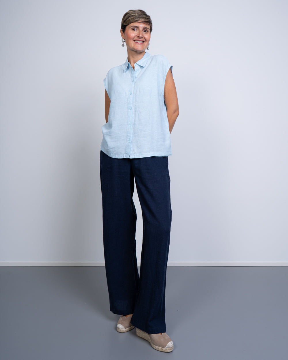 PANTALONE LINN BLU