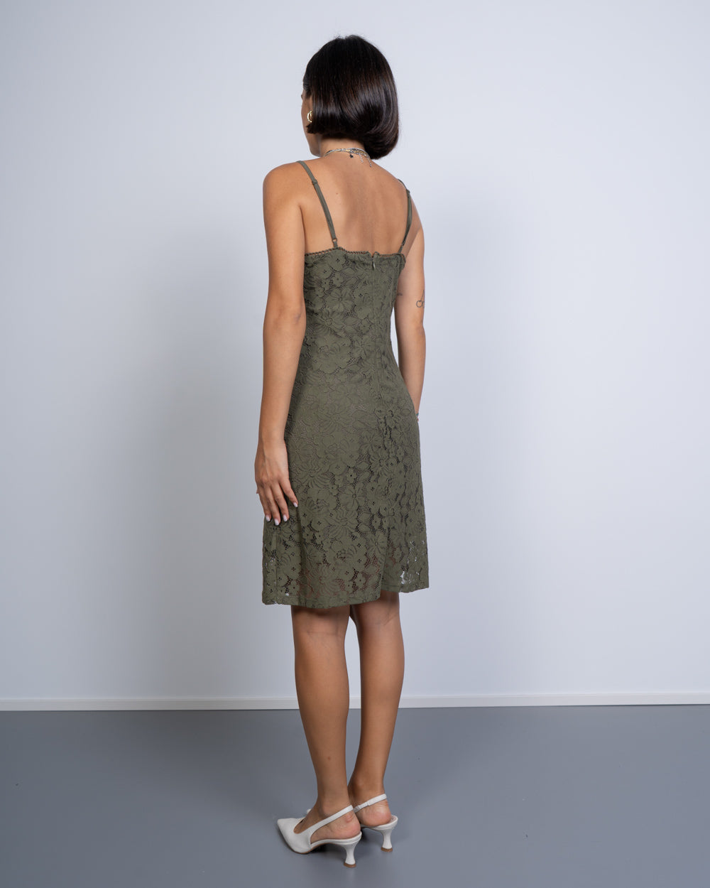 VESTITO HONEY VERDE MILITARE