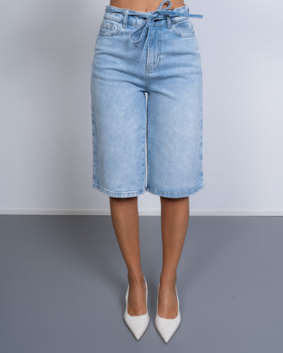 BERMUDA SELMA DENIM CHIARO