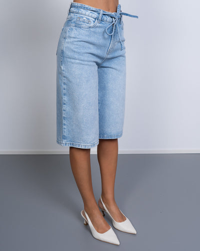 BERMUDA SELMA DENIM CHIARO