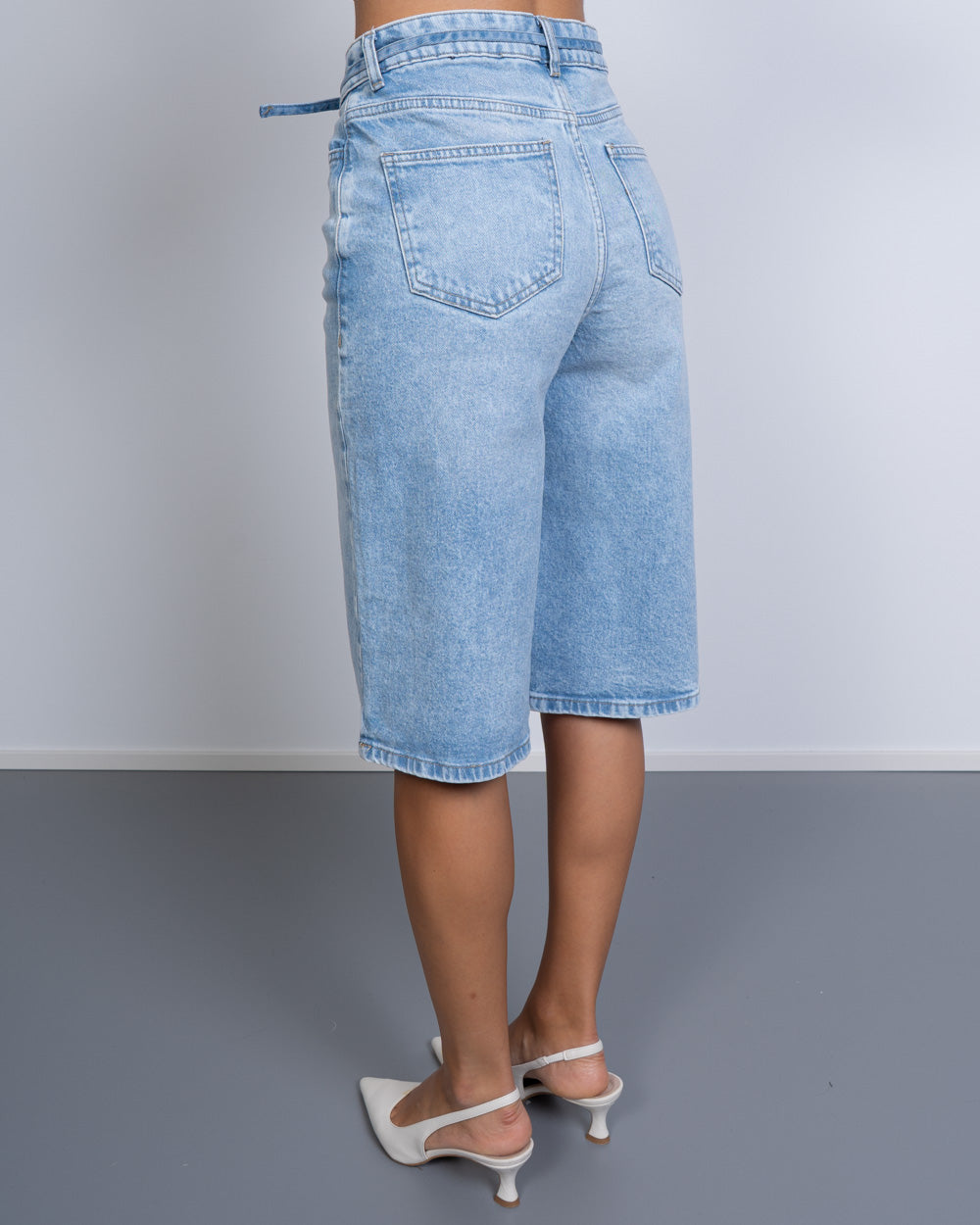 BERMUDA SELMA DENIM CHIARO