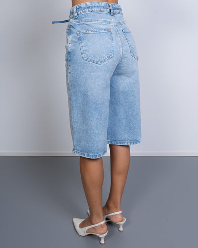 BERMUDA SELMA DENIM CHIARO