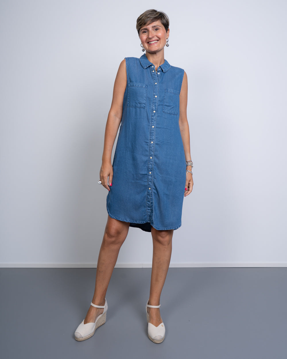 VESTITO VILJE DENIM MEDIO