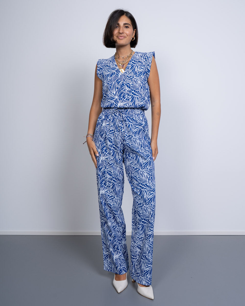 PANTALONE NYA AZZURRO