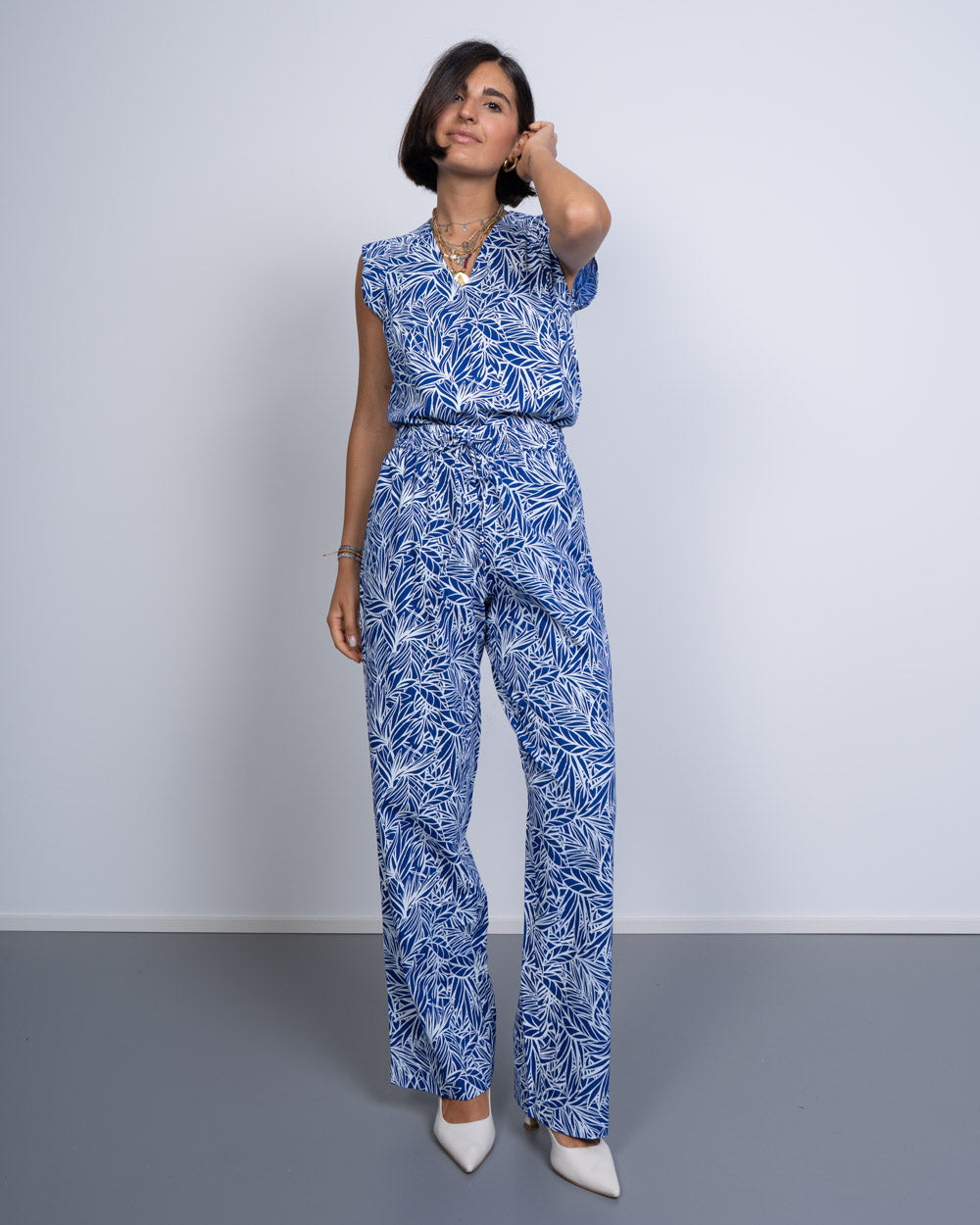 PANTALONE NYA AZZURRO