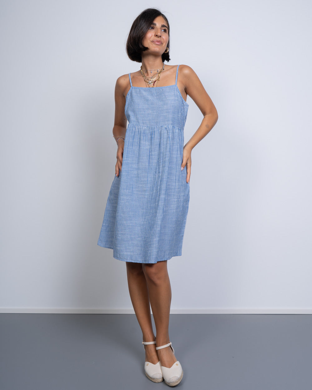VESTITO APIA AZZURRO