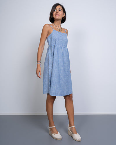 VESTITO APIA AZZURRO