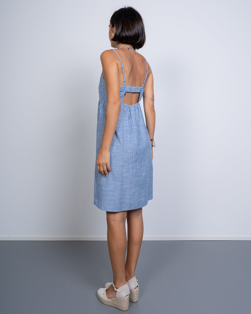 VESTITO APIA AZZURRO