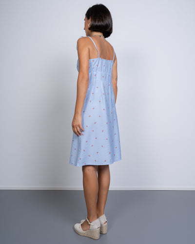 VESTITO ODETTE BIANCO CILIEGIA