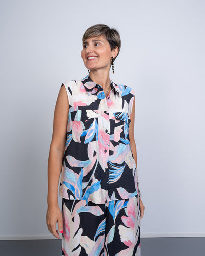 CAMICIA JOSIE LITTLE FIORI NERO