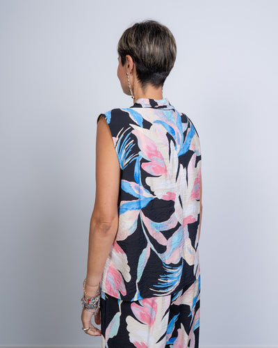 CAMICIA JOSIE LITTLE FIORI NERO