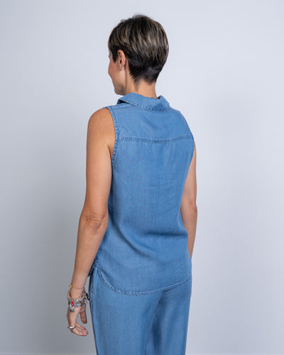 BLUSA HARPER DENIM MEDIO
