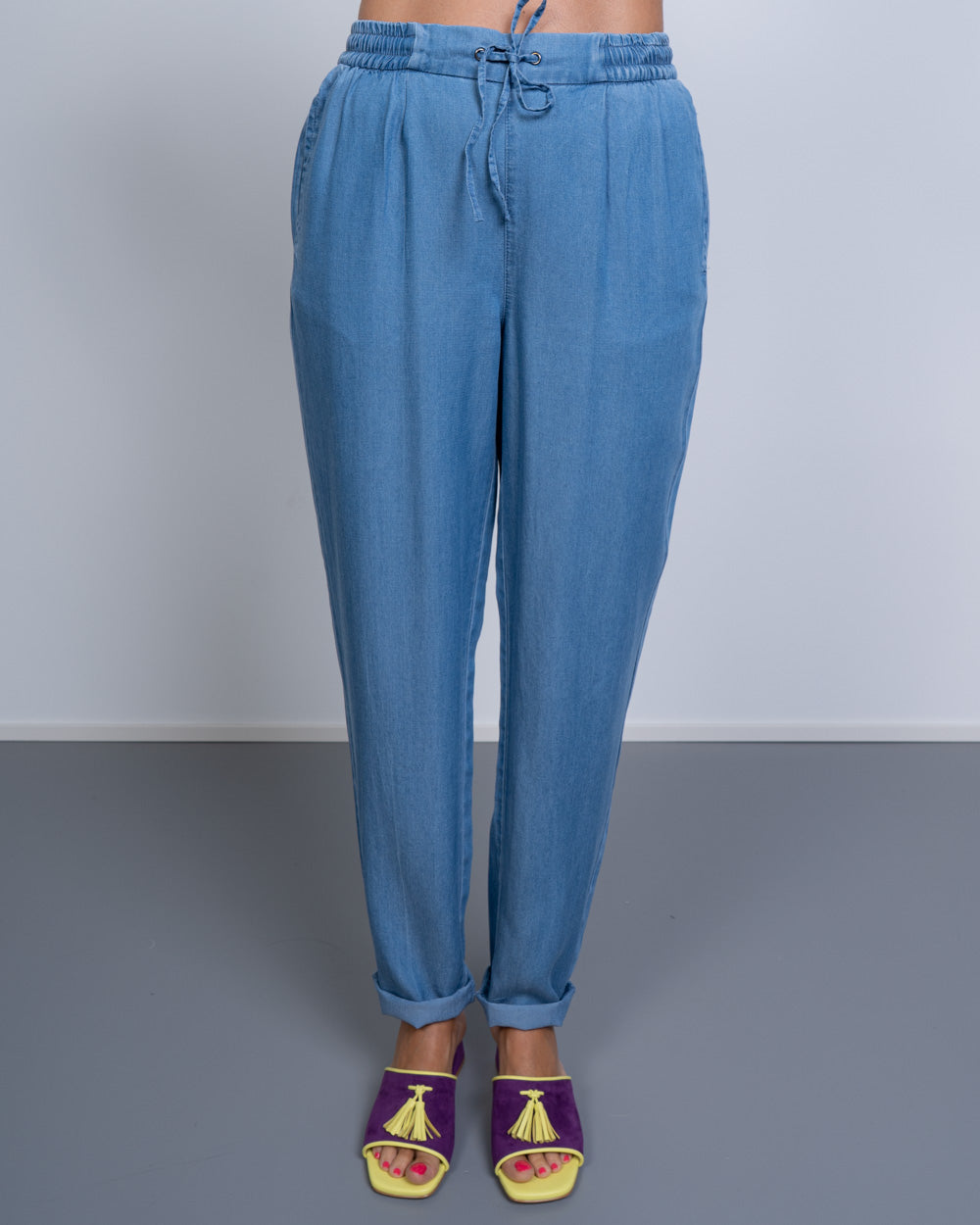PANTALONE HARPER DENIM MEDIO
