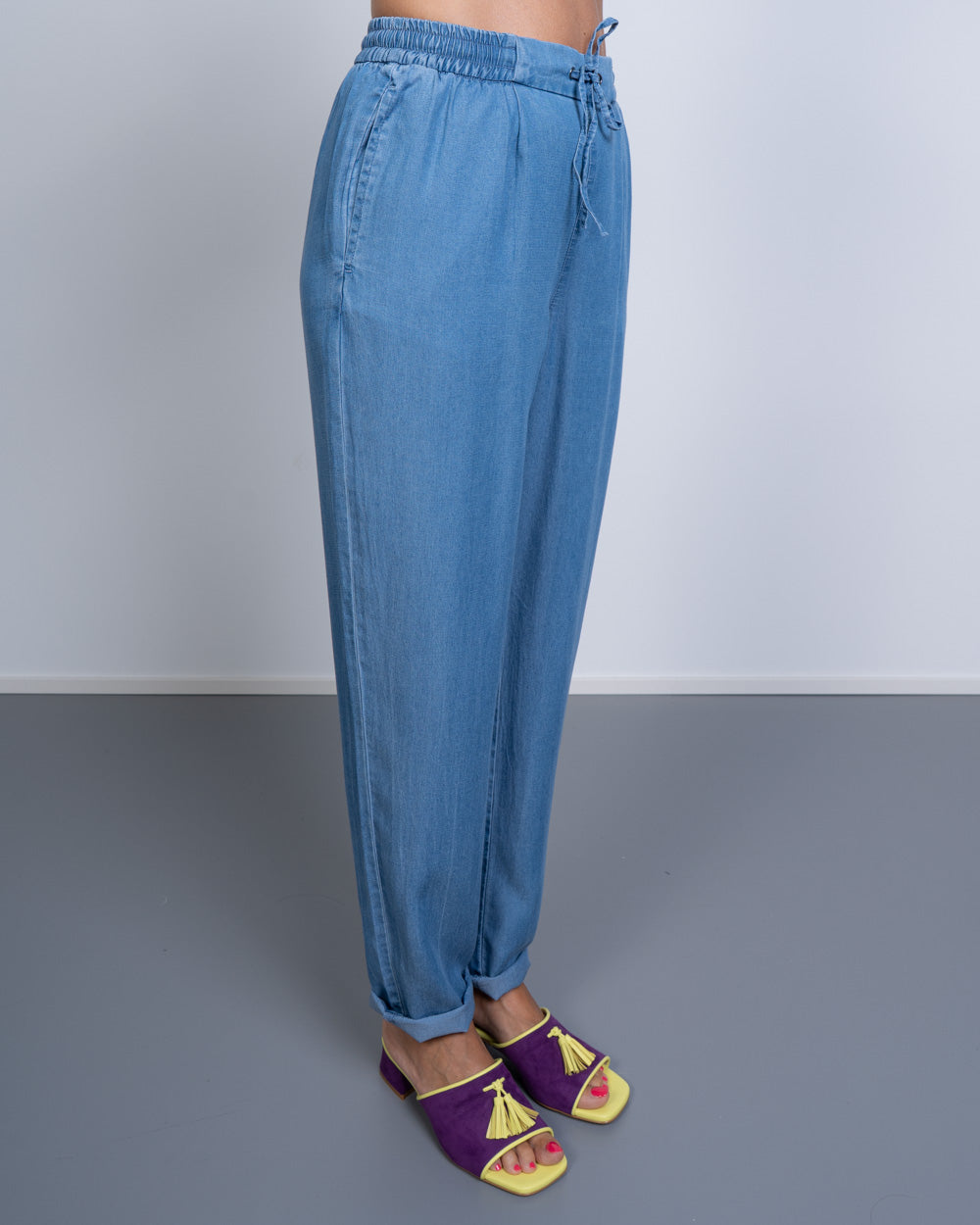 PANTALONE HARPER DENIM MEDIO