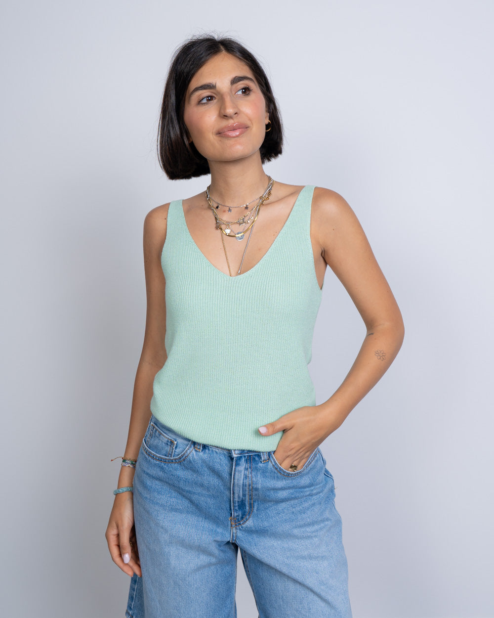 TOP NEWLEX VERDE ACQUA