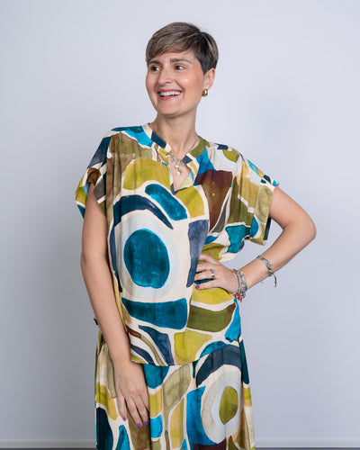 BLUSA RAUL GEOMETRICO