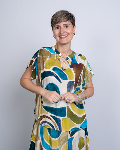 BLUSA RAUL GEOMETRICO