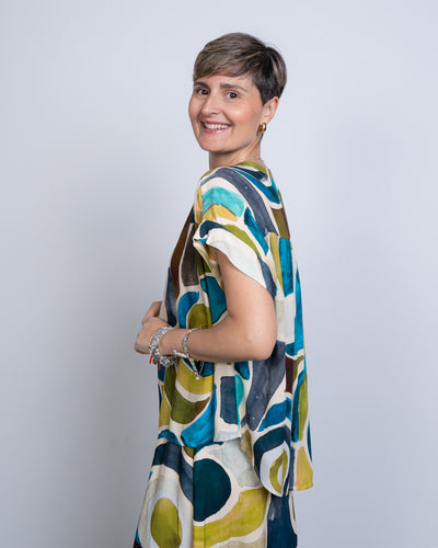 BLUSA RAUL GEOMETRICO