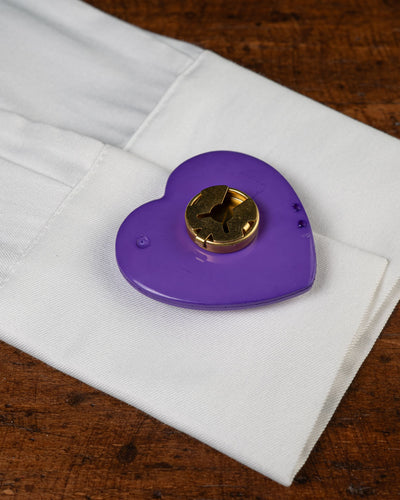 COPRI BOTTONE CUORE BIG VIOLA