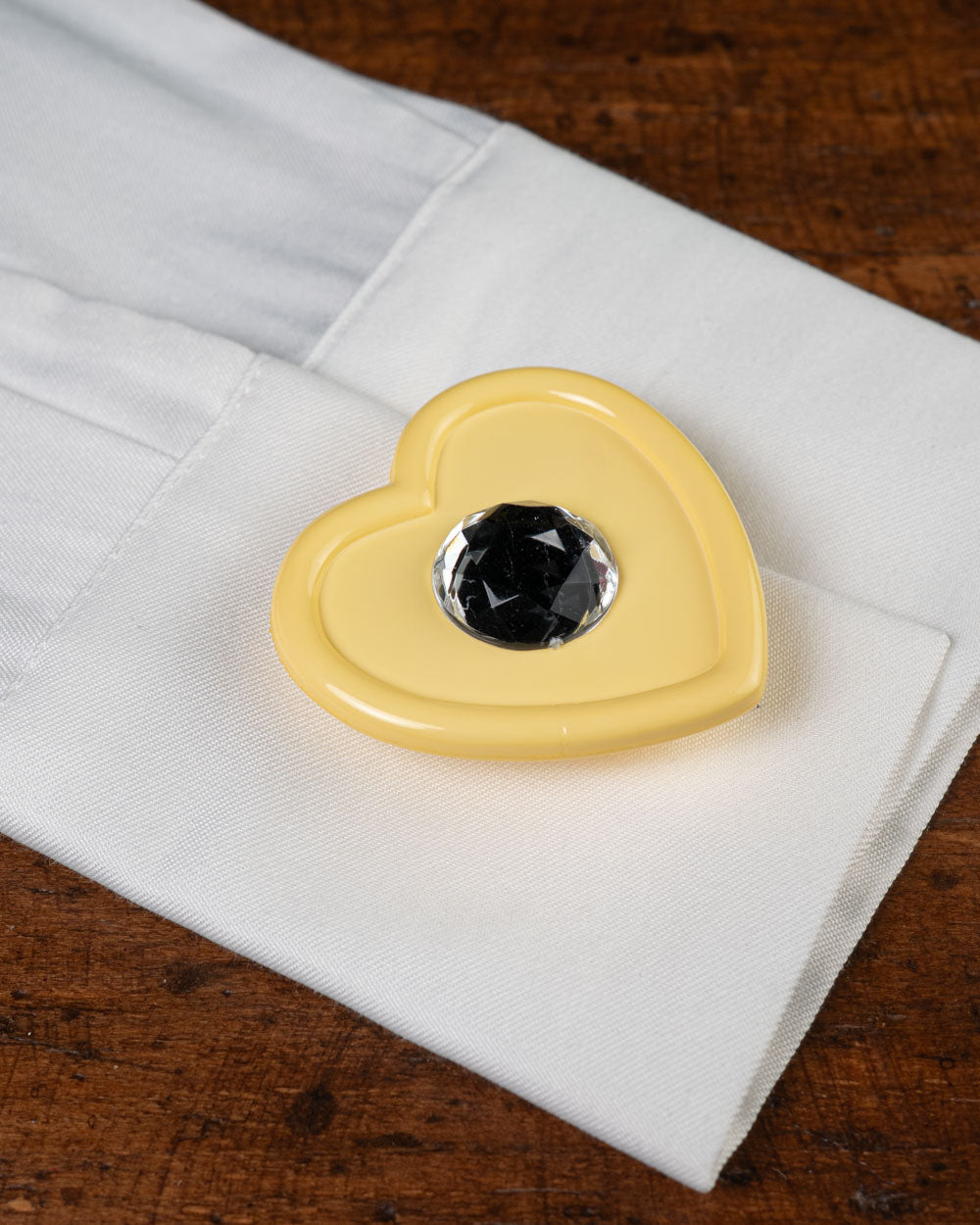 COPRI BOTTONE CUORE BIG GIALLO