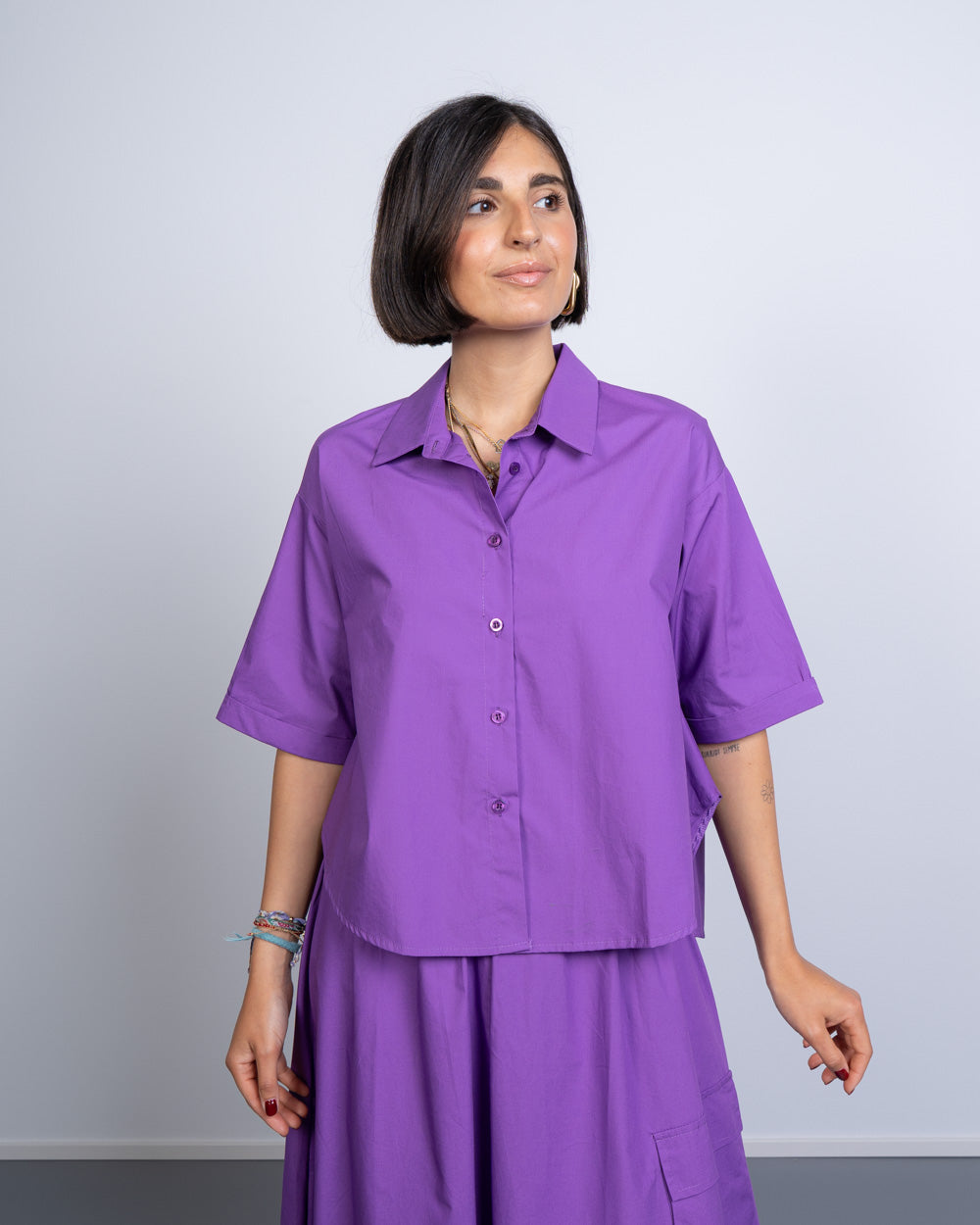CAMICIA SIRIA VIOLA