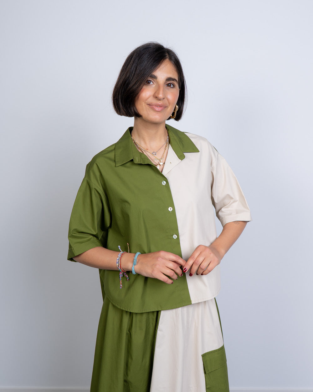 CAMICIA SIRIA MILITARE/SABBIA