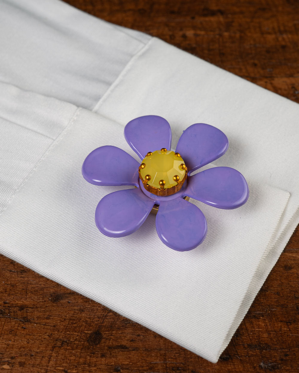 COPRI BOTTONE FLOWER LILLA