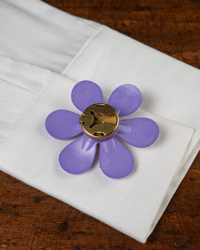 COPRI BOTTONE FLOWER LILLA