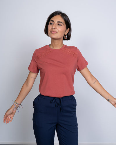 T-SHIRT SAVANNA MARSALA