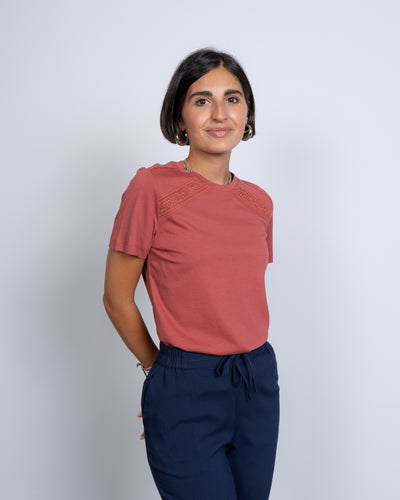 T-SHIRT SAVANNA MARSALA