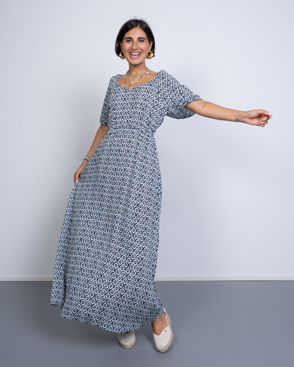 VESTITO MARRAKECH BLU