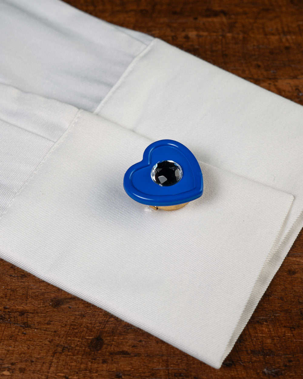 COPRI BOTTONE CUORE MINI AZZURRO