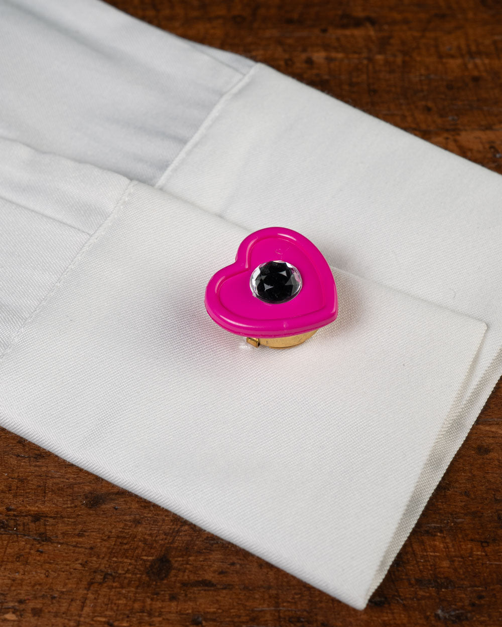COPRI BOTTONE CUORE MINI FUXIA