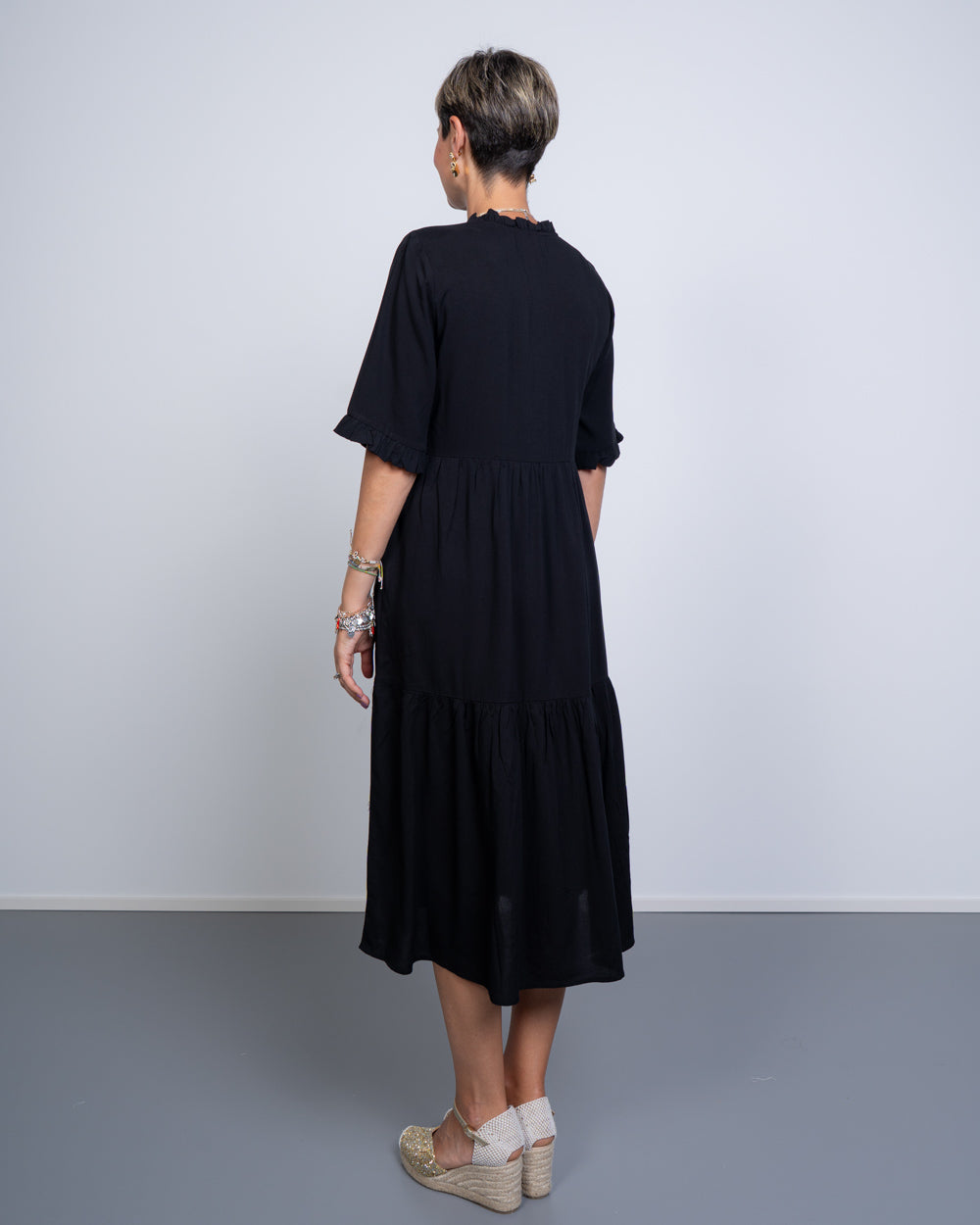 VESTITO EASY JOY 2/4 NERO