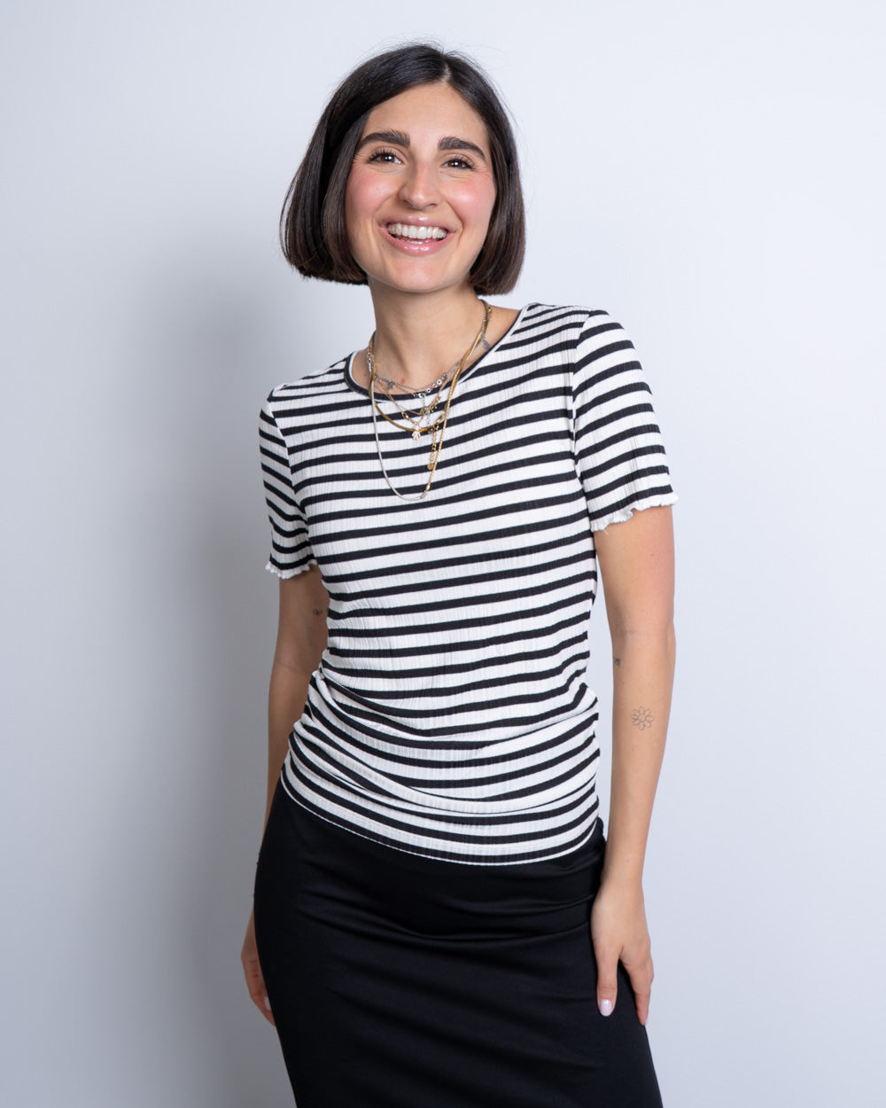 T-SHIRT CELLA SS NERO