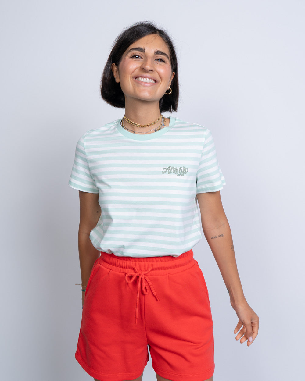 T-SHIRT SILKE VERDE ACQUA