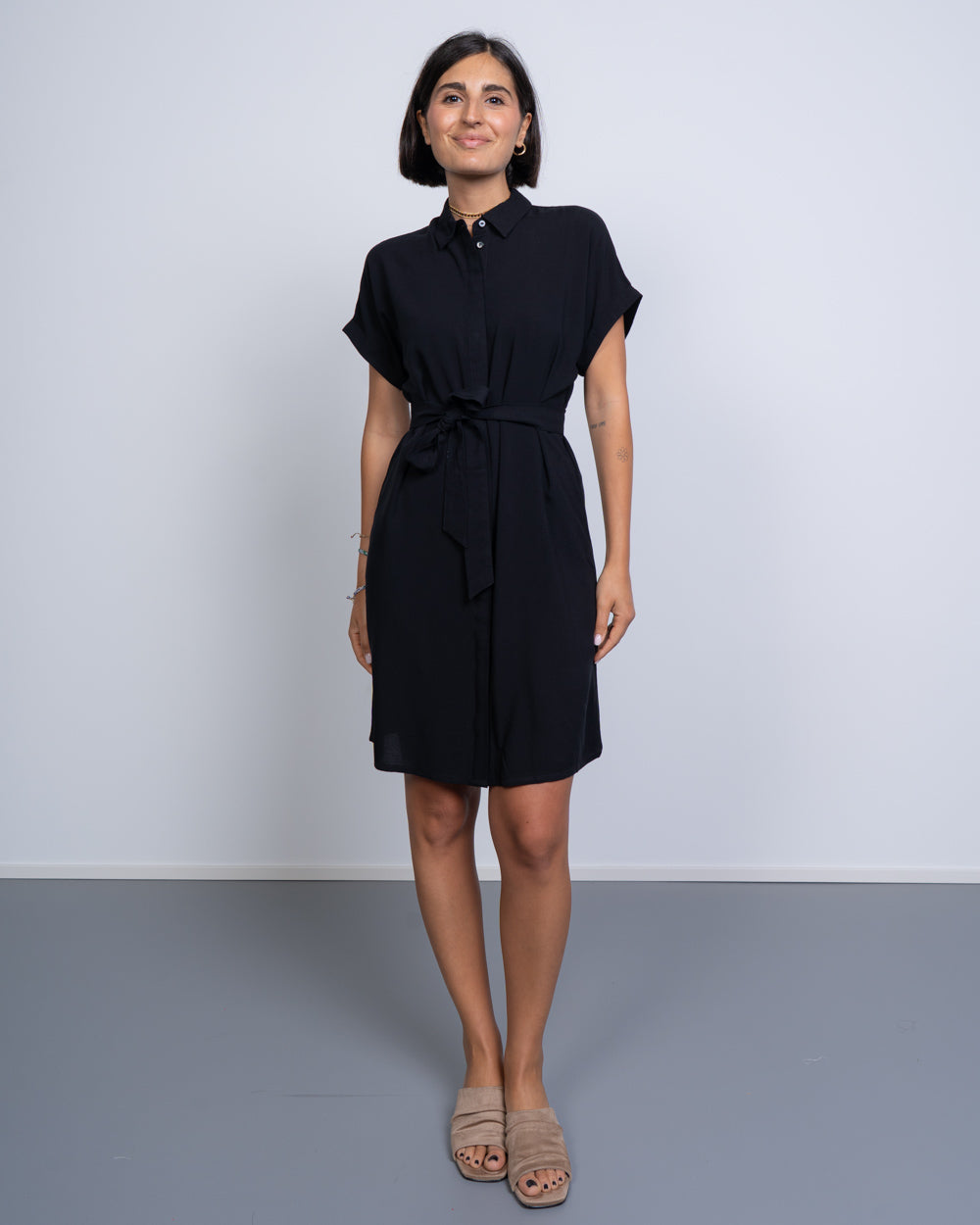 VESTITO EASY S/S NERO