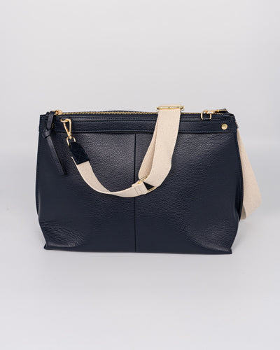 BORSA SOFY PELLE BLU