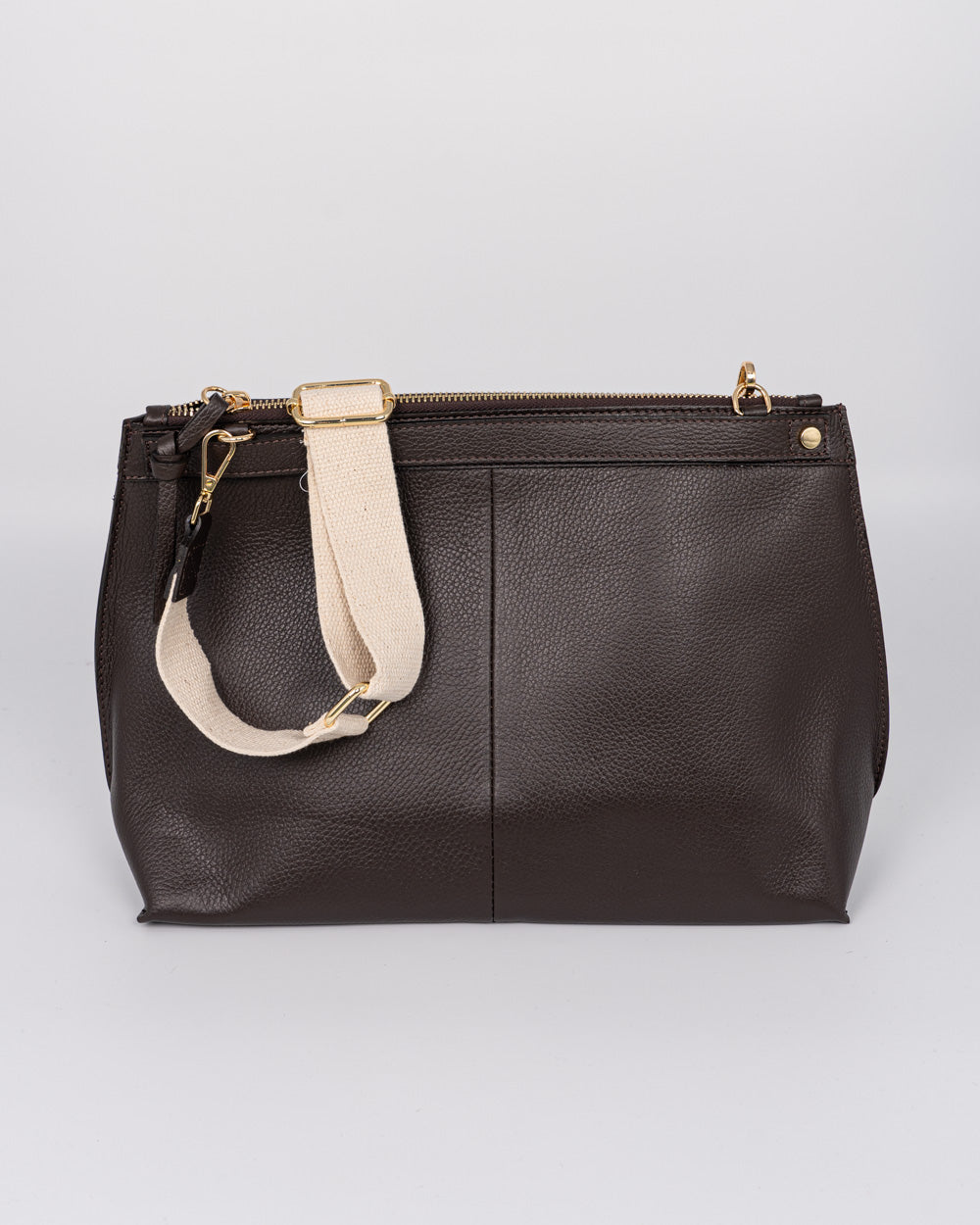BORSA SOFY PELLE TESTA DI MORO