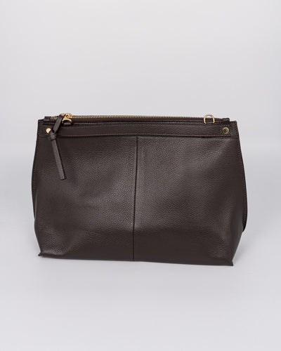 BORSA SOFY PELLE TESTA DI MORO