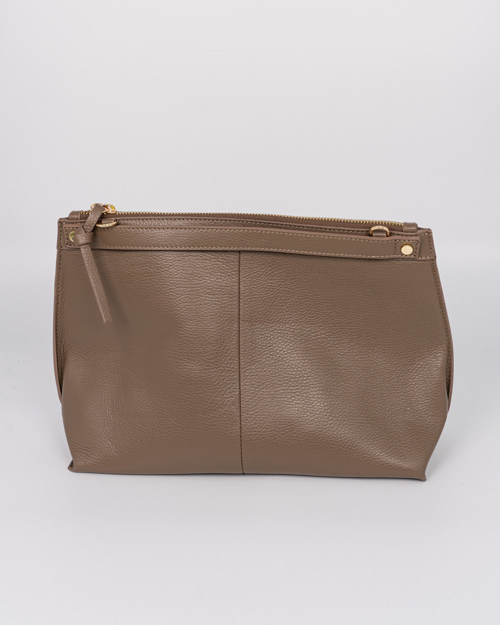 BORSA SOFY PELLE TAUPE