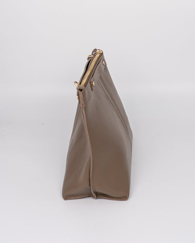 BORSA SOFY PELLE TAUPE