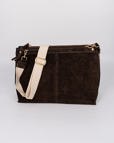 BORSA SOFY CAMOSCIO MARRONE