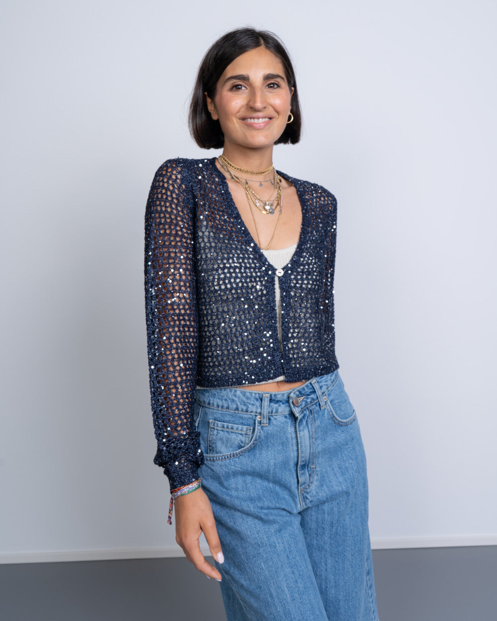 CARDIGAN LEILANI BLU