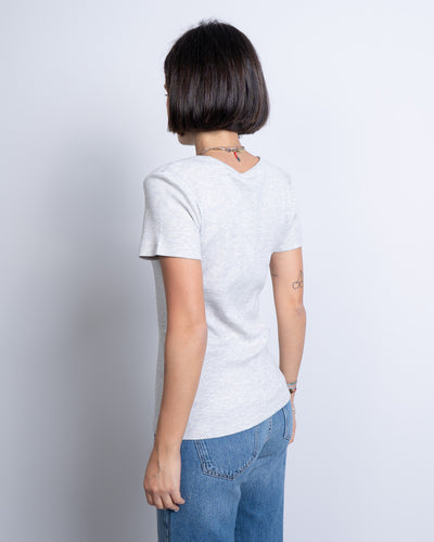 T-SHIRT MAY GRIGIO MELANGE CHIARO