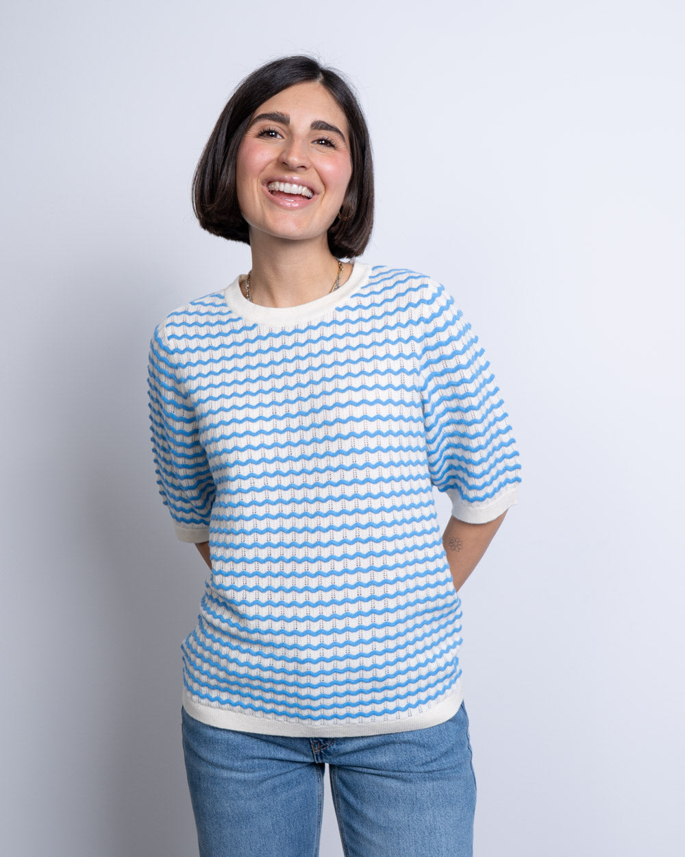 T-SHIRT LUMA BLU